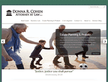 Tablet Screenshot of donnacohenlaw.com